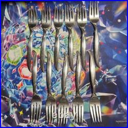 1847 Rogers Bros. Flair Silverplate Stainless Silverware 61 pcs Mid Century