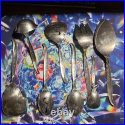 1847 Rogers Bros. Flair Silverplate Stainless Silverware 61 pcs Mid Century