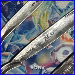 1847 Rogers Bros. Flair Silverplate Stainless Silverware 61 pcs Mid Century