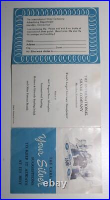 1847 Rogers Bros Flatware Set DAFFODIL Silverplate Original Box w Pamphlet 50 pc