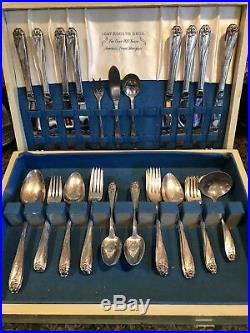 1847 Rogers Bros. Flatware Set Service For 8 Pattern Daffodil 1950s. Plus More