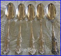 1847 Rogers Bros Flatware Set of 25 1904 Grape Pattern Spoons Forks Serving Pcs