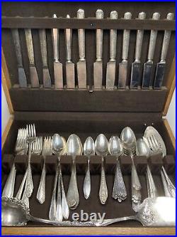 1847 Rogers Bros Flatware Silverware with Original Chest + Additional Collection