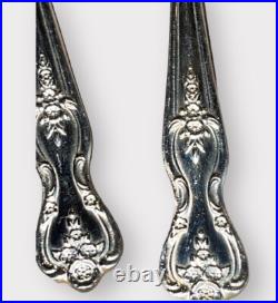1847 Rogers Bros Floral Silver Extra Plate Teaspoons Set of 8 Spoon Lot