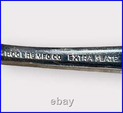 1847 Rogers Bros Floral Silver Extra Plate Teaspoons Set of 8 Spoon Lot