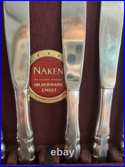 1847 Rogers Bros Golden Centennial 71 Piece Silver Plated Sliverware Set