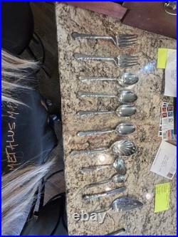 1847 Rogers Bros Golden Centennial 71 Piece Silver Plated Sliverware Set