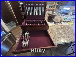 1847 Rogers Bros Golden Centennial 71 Piece Silver Plated Sliverware Set
