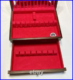 1847 Rogers Bros Grand Heritage Silverplate Flatware 65 Pc. 8 Settings & Case