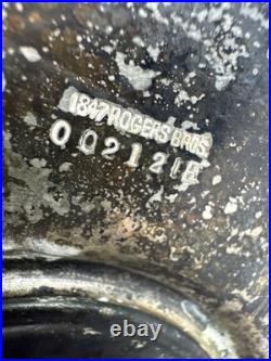 1847 Rogers Bros Heraldic Hammered Silverplated Tea Coffe Cup 00212LE? Read