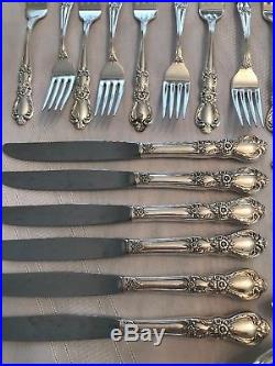 1847 Rogers Bros Heritage Flatware Silverware Silverplate Service For 12+ 74 Pcs