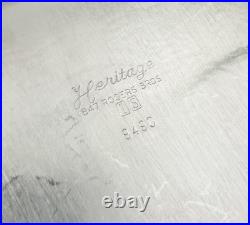 1847 Rogers Bros Heritage Silverplate Waiter Tray 9490 Victorian Serving Tray