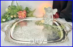 1847 Rogers Bros Heritage Silverplate Waiter Tray 9490 Victorian Serving Tray