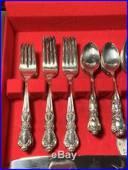 1847 Rogers Bros Heritage Silverware Plated 52 Piece + 3 Extra Serving -Read