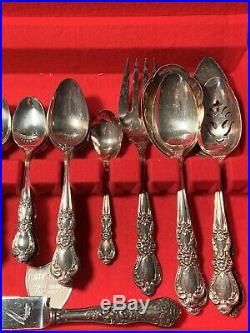 1847 Rogers Bros Heritage Silverware Plated 52 Piece + 3 Extra Serving -Read