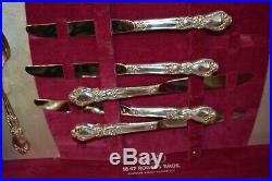 1847 Rogers Bros Heritage Silverware Set In Tarnish-proof Chest 50 Pc Total