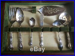 1847 Rogers Bros Heritage Silverware Set In Tarnish-proof Chest 65 Pc Total