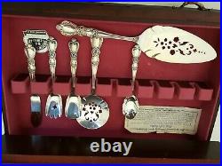 1847 Rogers Bros Heritage silverplate flatware 60 pieces + case service for 8