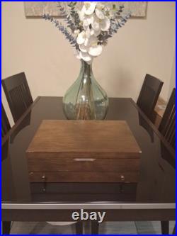 1847 Rogers Bros. Heritage silverware, 80 Pieces With Wooden Storage Box 1847 Rogers Bros. Heritage silverware, 80 Pieces With Wooden Storage Box
