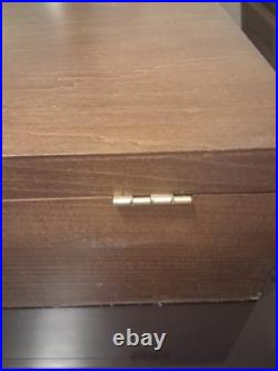 1847 Rogers Bros. Heritage silverware, 80 Pieces With Wooden Storage Box 1847 Rogers Bros. Heritage silverware, 80 Pieces With Wooden Storage Box