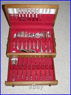 1847 Rogers Bros ISEternally Yours73 piece Silver Plate Set in CaseVGC