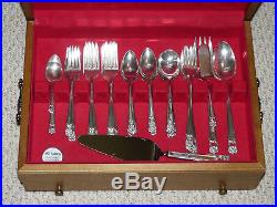 1847 Rogers Bros ISEternally Yours73 piece Silver Plate Set in CaseVGC