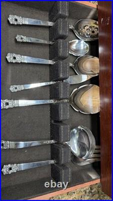 1847 Rogers Bros IS ETERNALLY YOURS Flatware Silver Plate Lot 55 Pieces in Case