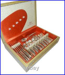 1847 Rogers Bros. IS FLAIR Silverware 73 PCS & Box Silver Plate Service For 9 ++