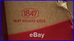 1847 Rogers Bros. IS Flair silverware 52 pieces and box