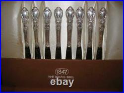 1847 Rogers Bros. IS Heritage Silverware Service for 8 53 pieces