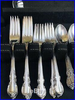 1847 Rogers Bros IS Reflection 100 Pc Mixed Flatware Silverware Set In Zip Chest