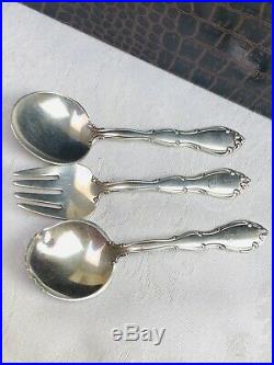 1847 Rogers Bros IS Reflection 100 Pc Mixed Flatware Silverware Set In Zip Chest
