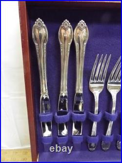 1847 Rogers Bros IS Remembrance 39pc Silver Plate Flatware Set Knife Fork Ladle