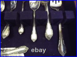 1847 Rogers Bros IS Remembrance 39pc Silver Plate Flatware Set Knife Fork Ladle