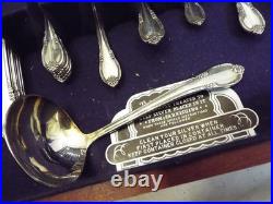 1847 Rogers Bros IS Remembrance 39pc Silver Plate Flatware Set Knife Fork Ladle
