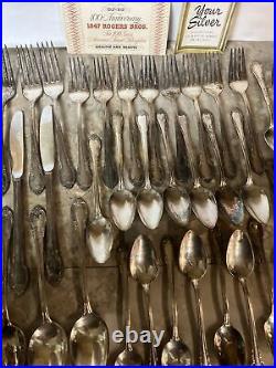 1847 Rogers Bros IS Remembrance 76 Piece Silverplate Silverware