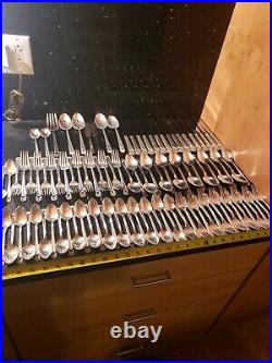 1847 Rogers Bros IS SILVERWARE Eternally Yours 105 Pcs Serving Pcs 16 Settings