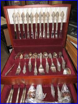 1847 Rogers Bros IS Silver Plate SILVER RENAISSANCE 121 Pc Flatware Service12