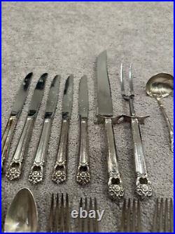 1847 Rogers Bros. IS Silver plate 59 pieces Eternally Yours Flatware withBox