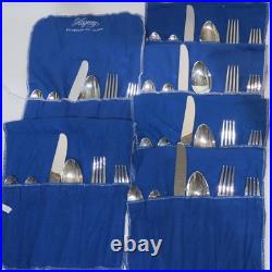 1847 Rogers Bros IS Silverplate NEW Daffodil 65 Pc + Tarnish Proof Chest uu 1847 Rogers Bros IS Silverplate NEW Daffodil 65 Pc + Tarnish Proof Chest uu