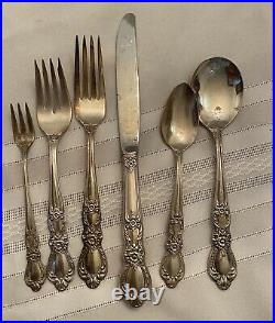 1847 Rogers Bros I S Heritage 73 Pc Set Service For 8+Extras Silverware (plated)