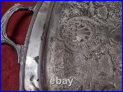 1847 Rogers Bros International Silver Co Daffodil Silver Plate Butler Tray