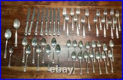 1847 Rogers Bros International Silver Plate Eternally Yours 49 piece