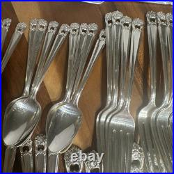 1847 Rogers Bros International Silver Plate Eternally Yours 52 piece