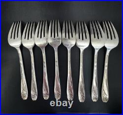 1847 Rogers Bros International Silver Silverplate Daffodil Flatware Lot of 47