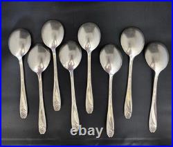 1847 Rogers Bros International Silver Silverplate Daffodil Flatware Lot of 47