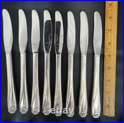 1847 Rogers Bros International Silver Silverplate Daffodil Flatware Lot of 47