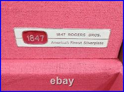 1847 Rogers Bros Leilani Silverware 1961 Flatware 53 Pieces Silverplate w Chest
