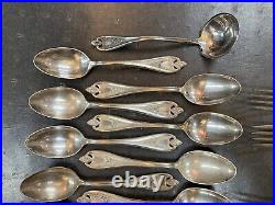 1847 Rogers Bros Old Colony International Silver Plate Flatware 37 Pieces