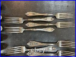 1847 Rogers Bros Old Colony International Silver Plate Flatware 37 Pieces